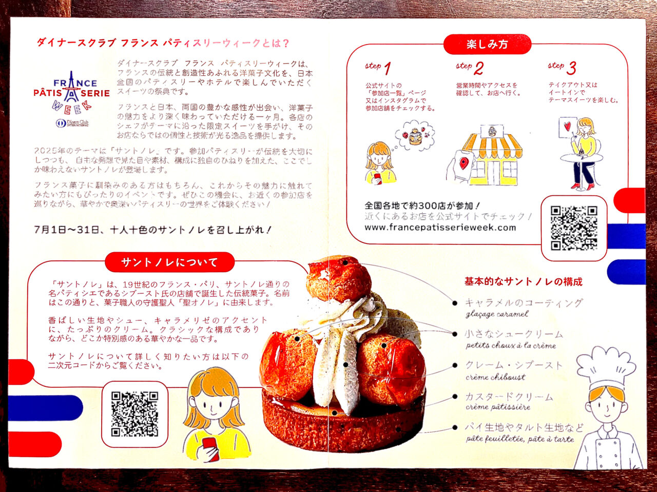 所沢市くすのき台の「パティスリーイケノブ」が参加した2025フランスパティスリーウィークのパンフレット詳細