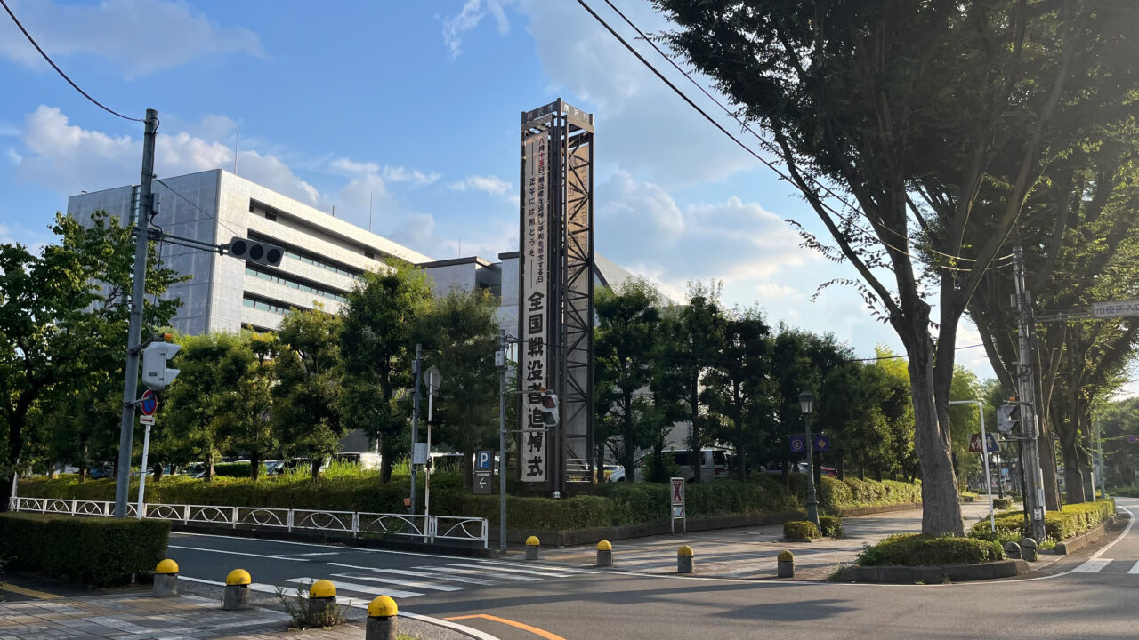 2025年8月の所沢市役所外観
