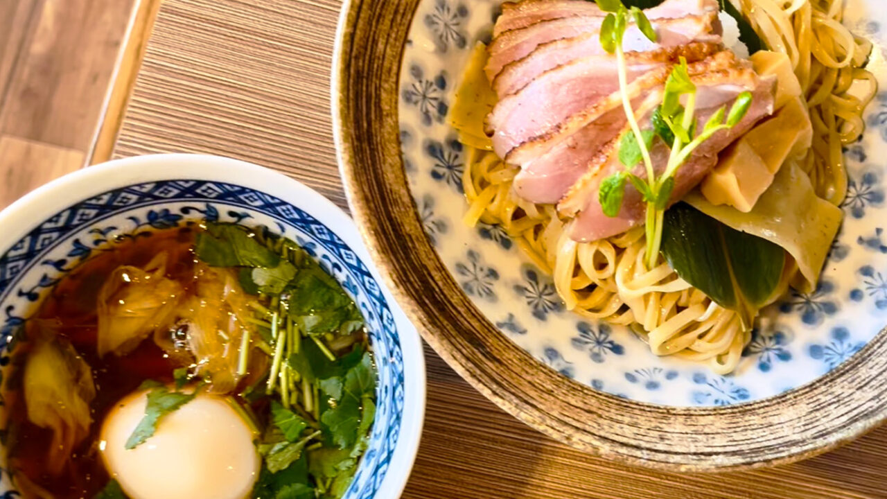 三ヶ島の「㐂りん食堂」の『特製鴨つけ麺』