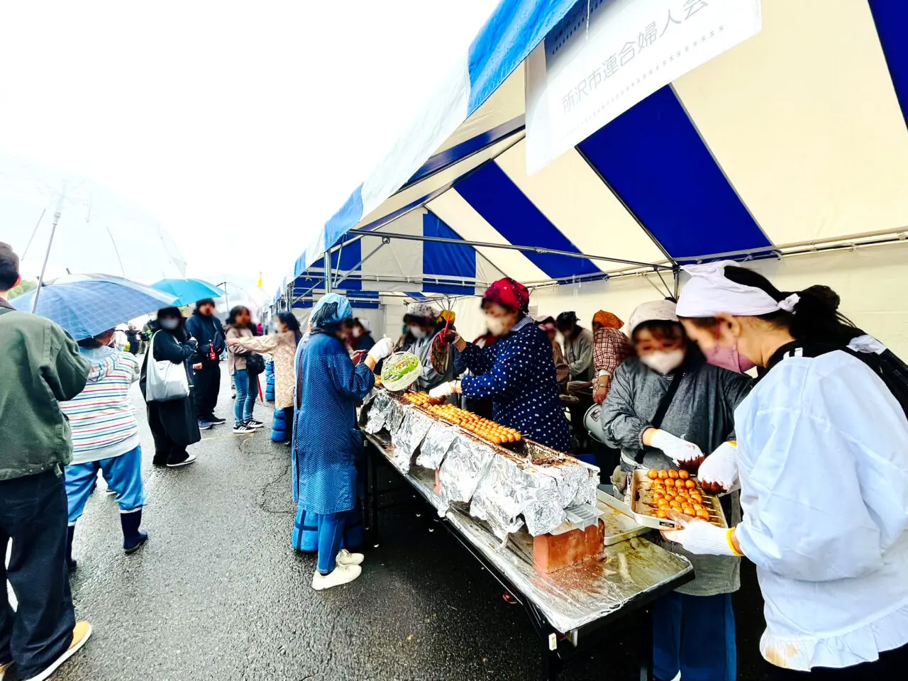 第46回所沢市民フェスティバルの「焼きだんご」の店