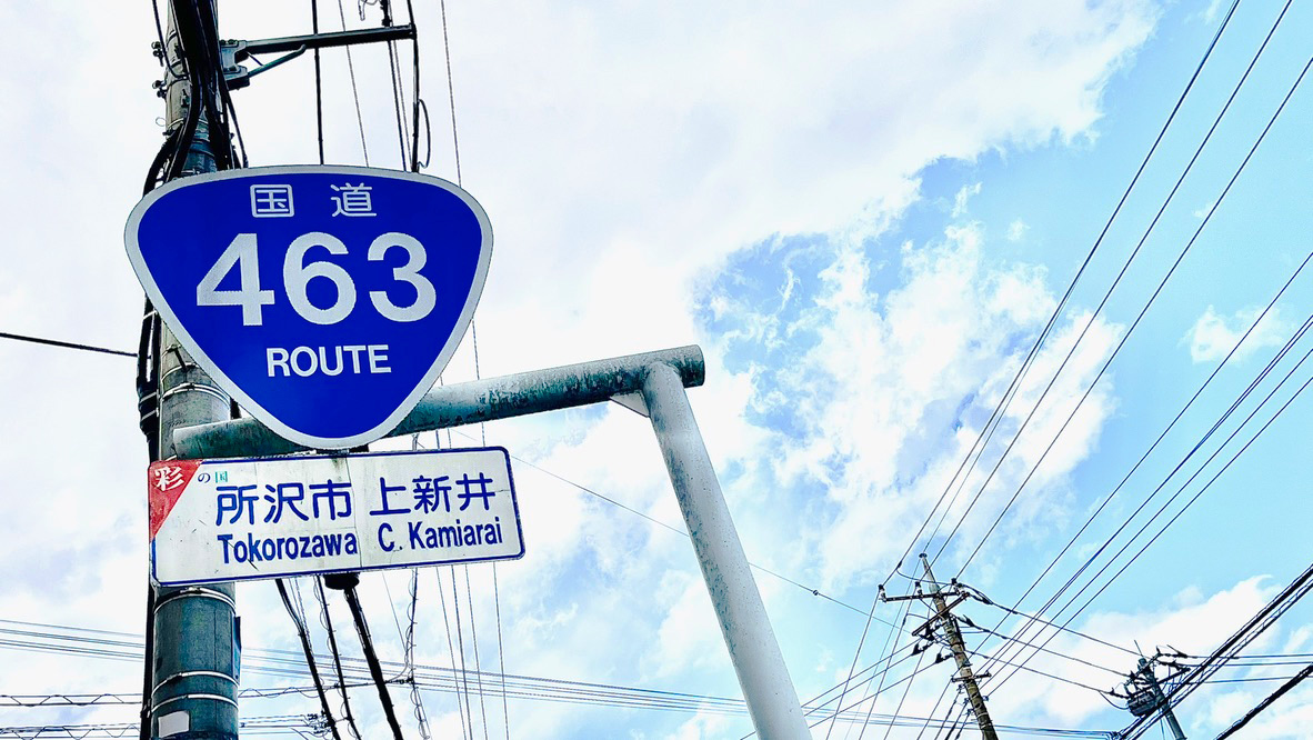 国道463号線(行政道路)沿い