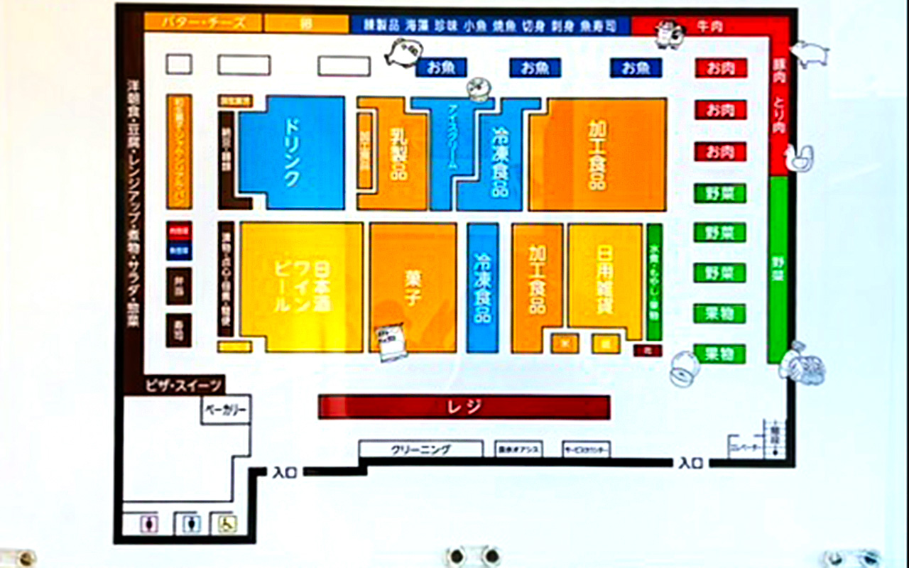 11月29日にリニューアルオープンした「ベルク 東所沢店」店内図