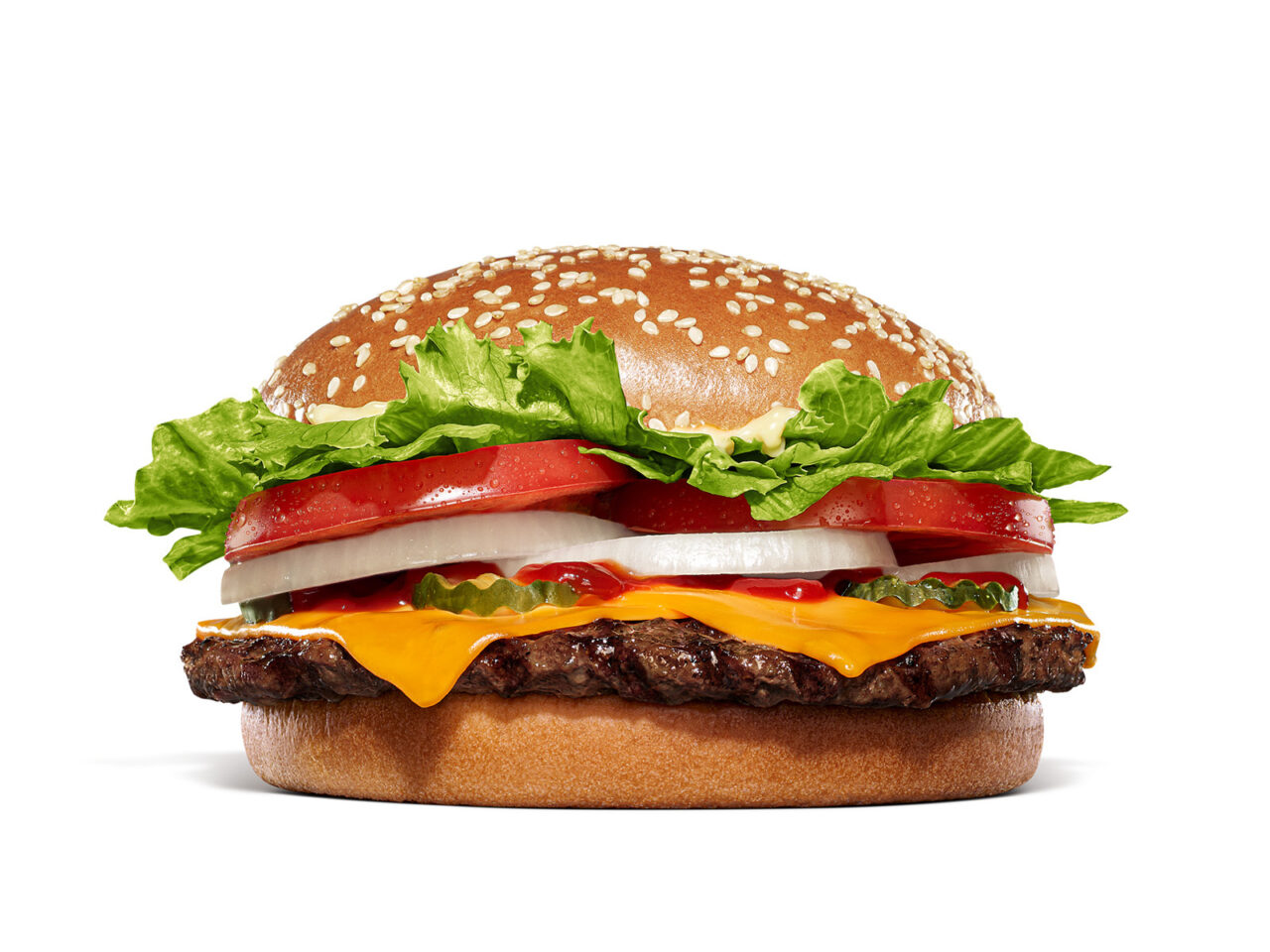 バーガーキングのハンバーガー