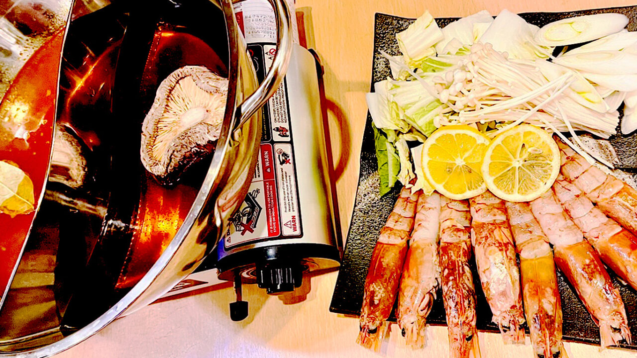 《IRIHAI名物》「海老のしゃぶしゃぶ」