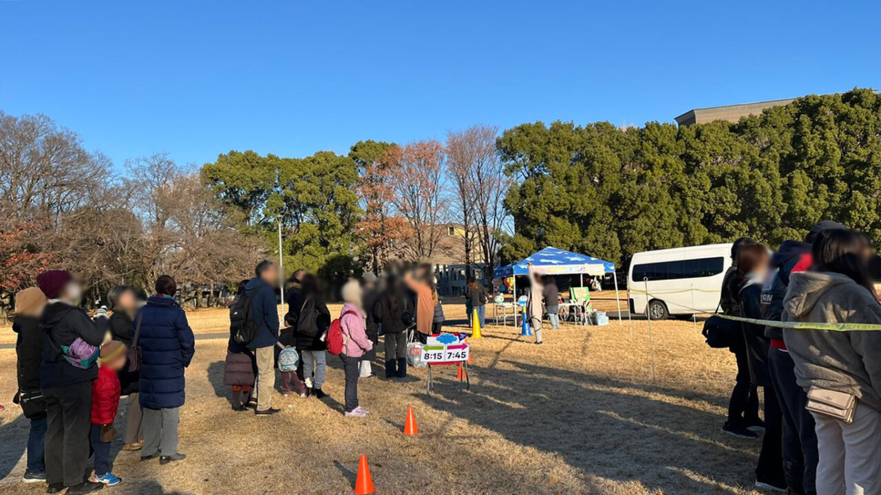 所沢航空記念公園で開催された「熱気球係留体験搭乗会」の熱気球