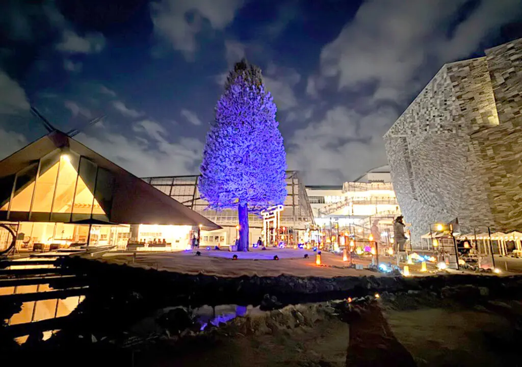 ところざわサクラタウン冬のライトアップ