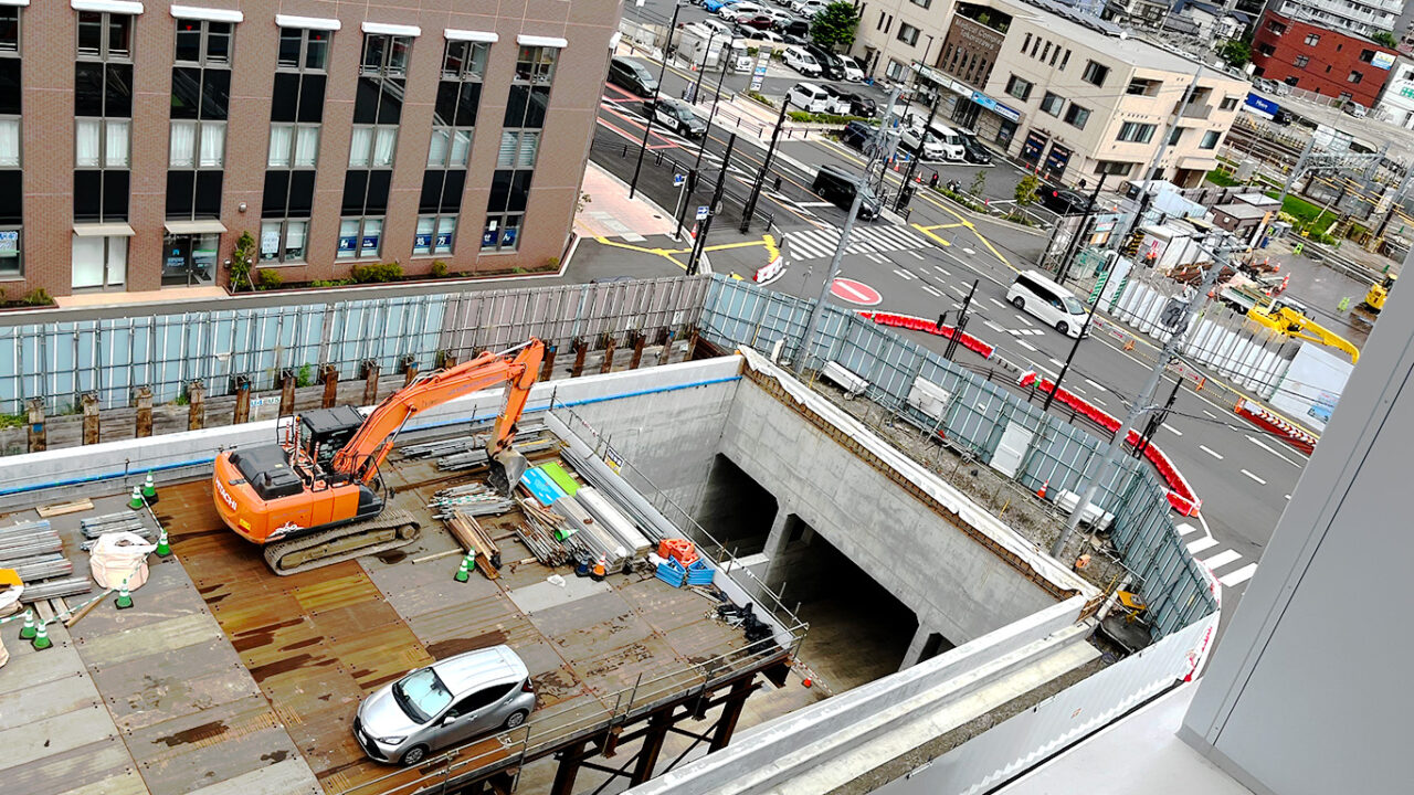 A-mode所沢から見た「所沢駅ふれあい通り線」