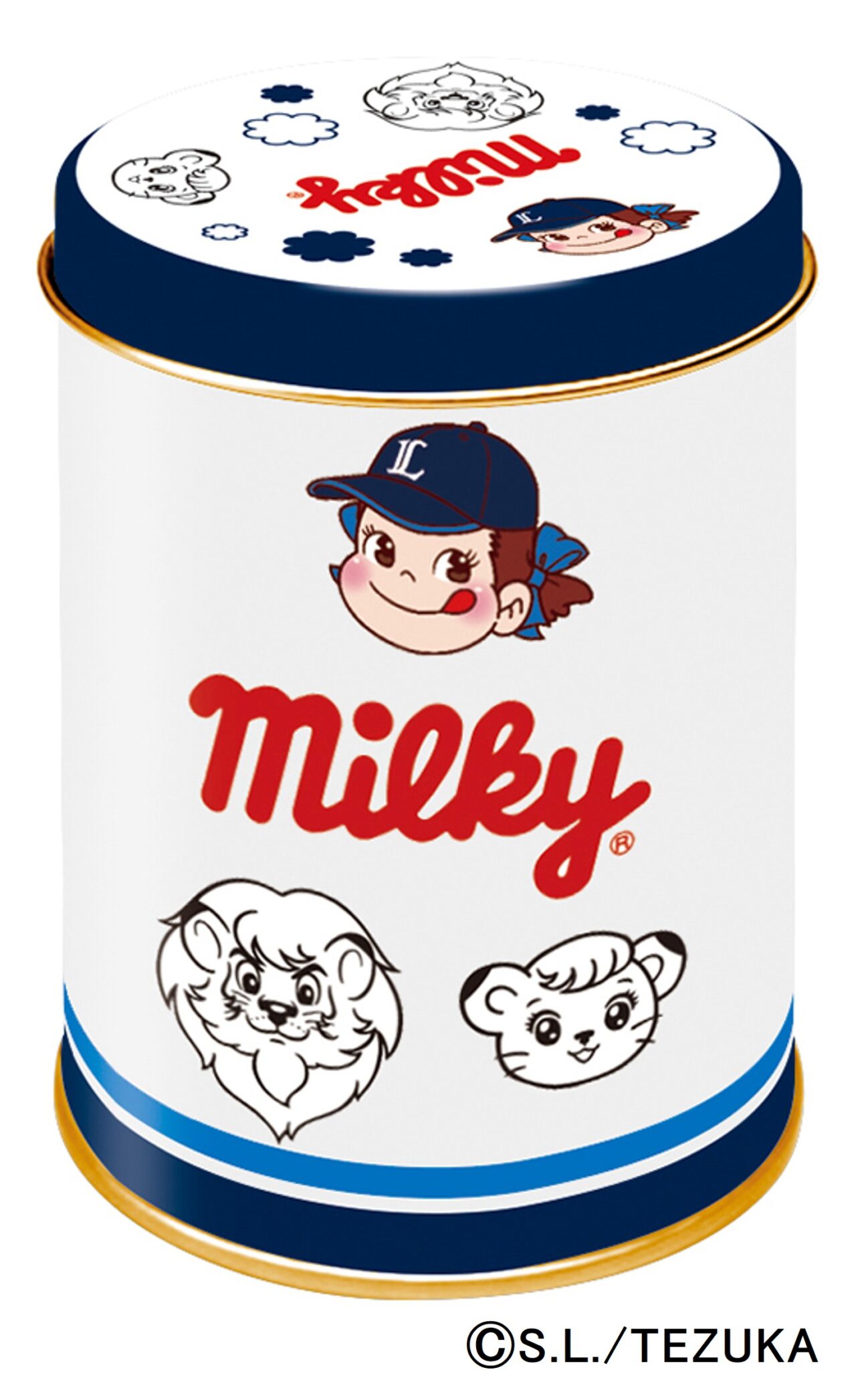 「ペコちゃん」×「埼玉西武ライオンズ」のミルキー