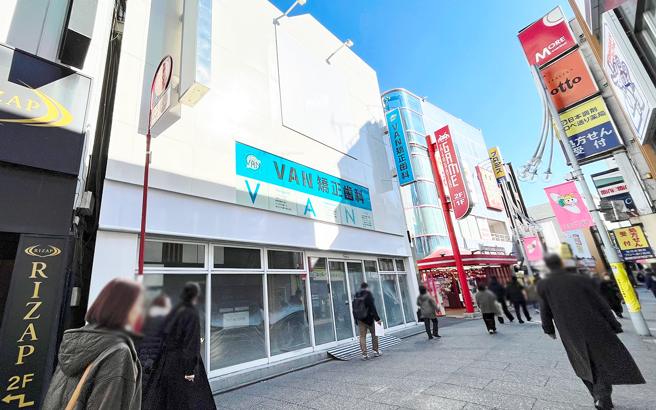 プロペ通りの脇道の場所