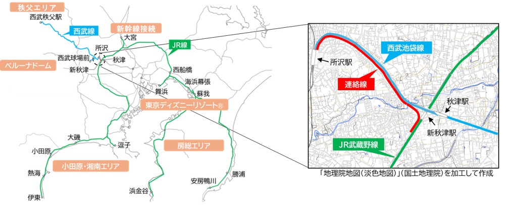 JR東日本と西武鉄道の連携