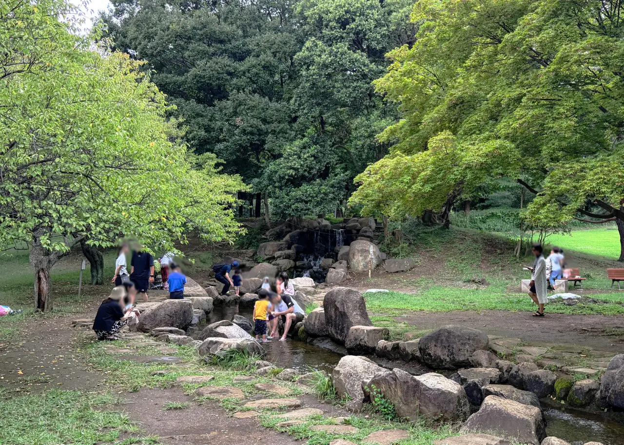 航空記念公園の『むさしの川』